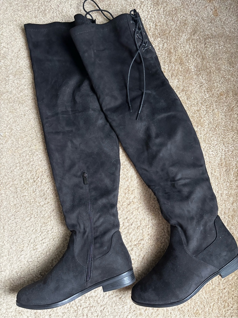 Target Black Over-the-Knee Lace-Up Riding Boots